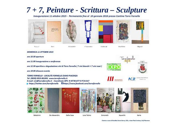 7 + 7. Peinture Scrittura Sculpture